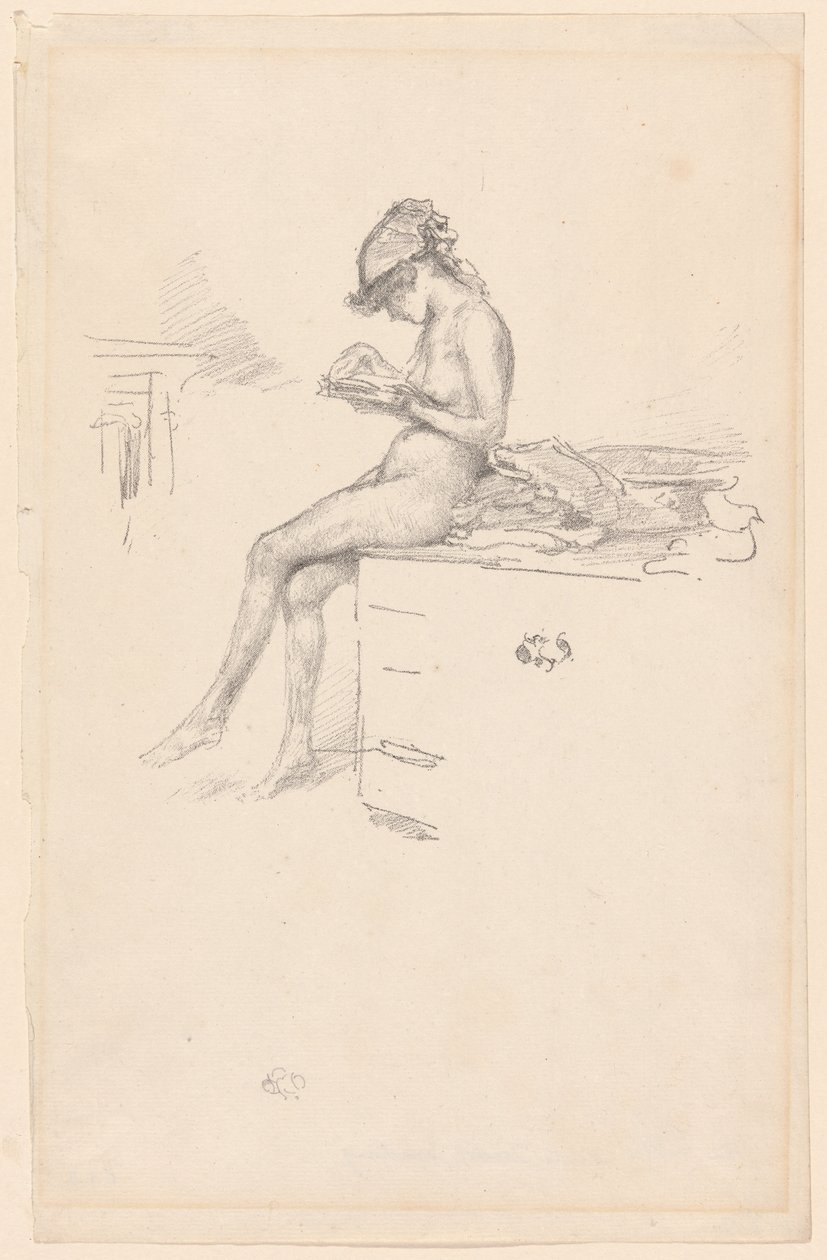 The Little Nude Model, Reading by James Abbott McNeill Whistler