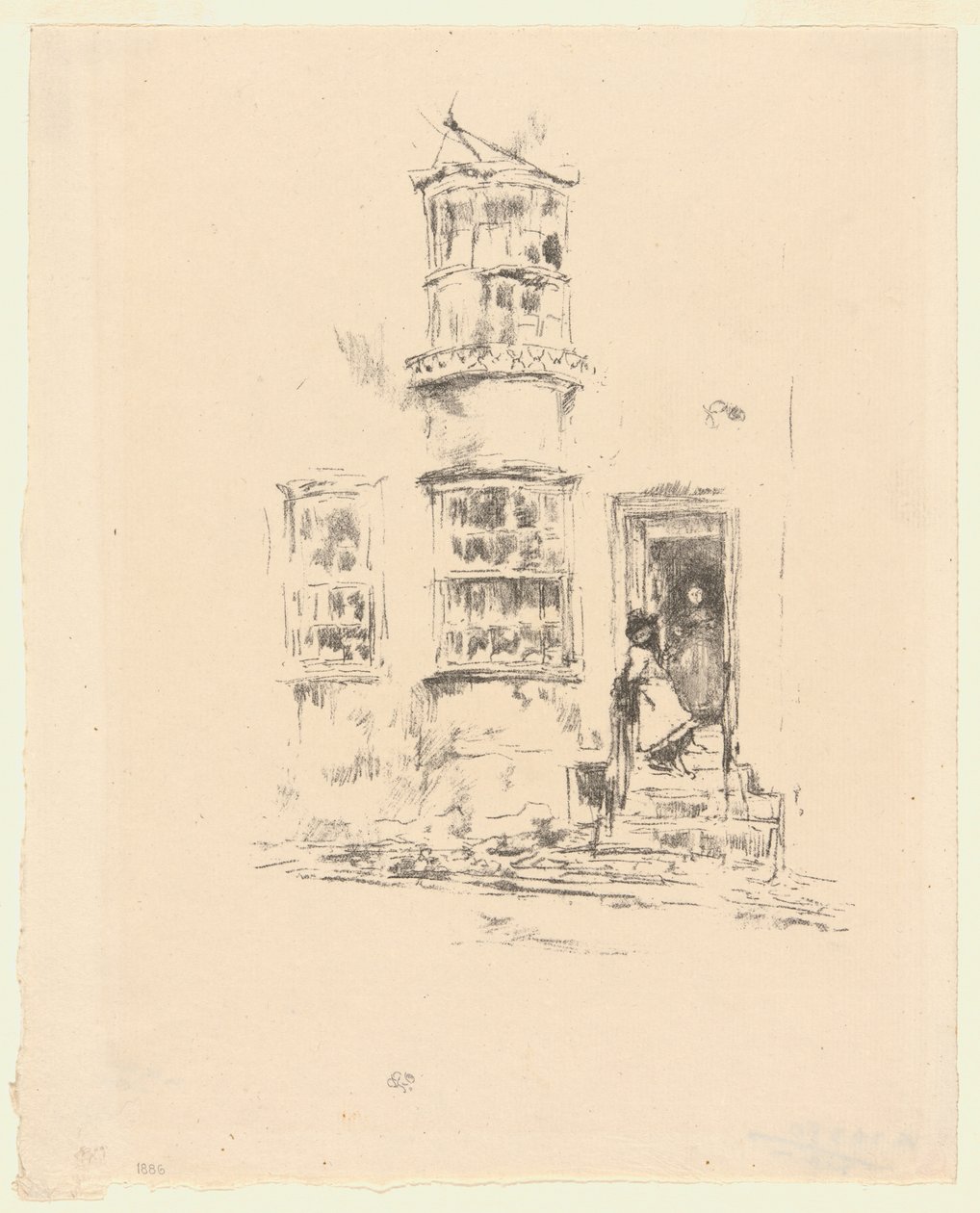 The Little Steps, Lyme Regis by James Abbott McNeill Whistler