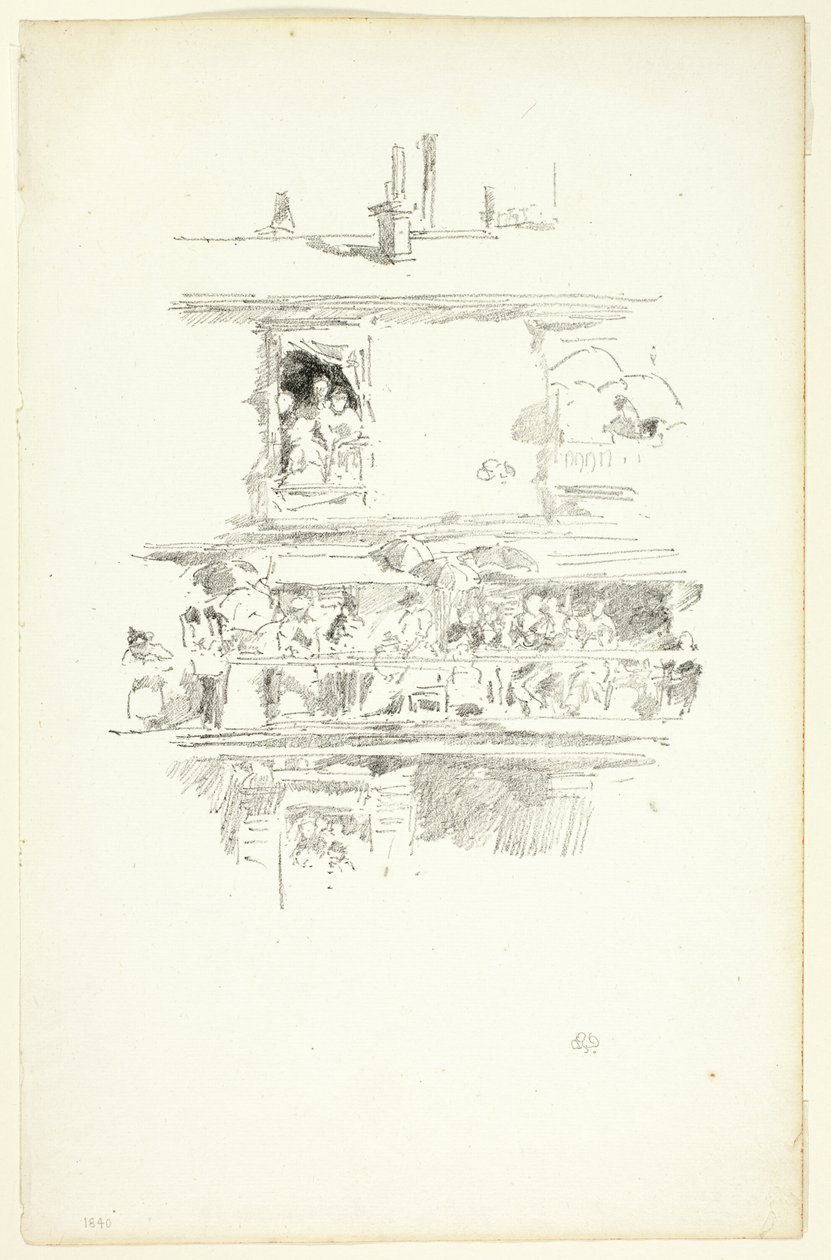 The Long Balcony by James Abbott McNeill Whistler