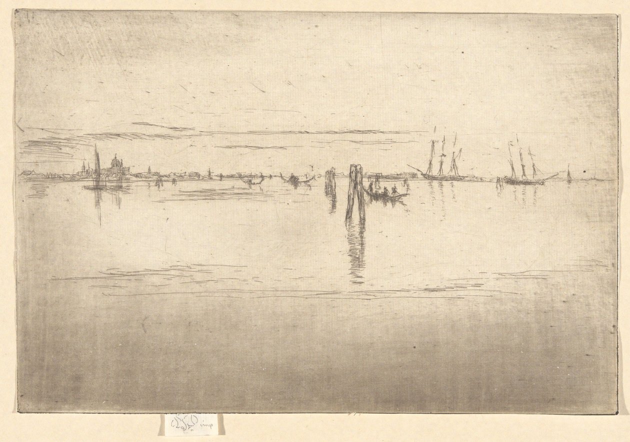 The Long Lagoon, from the Second Venice Set (A Set of Twenty-six Etchings) by James McNeill Whistler