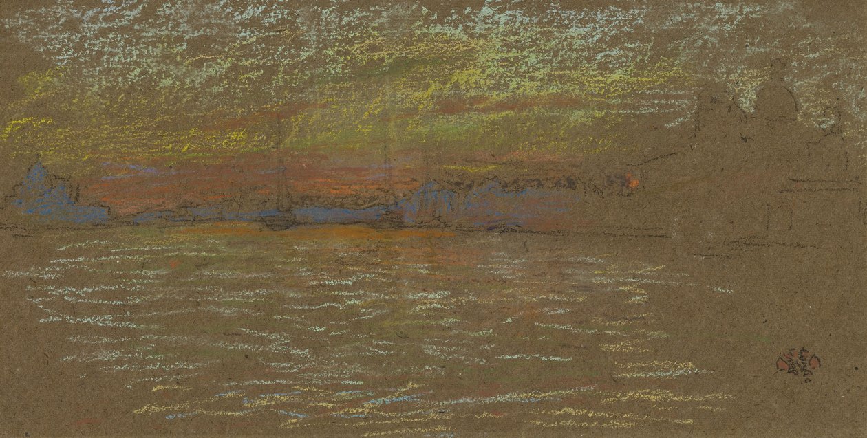 The Riva by James Abbott McNeill Whistler