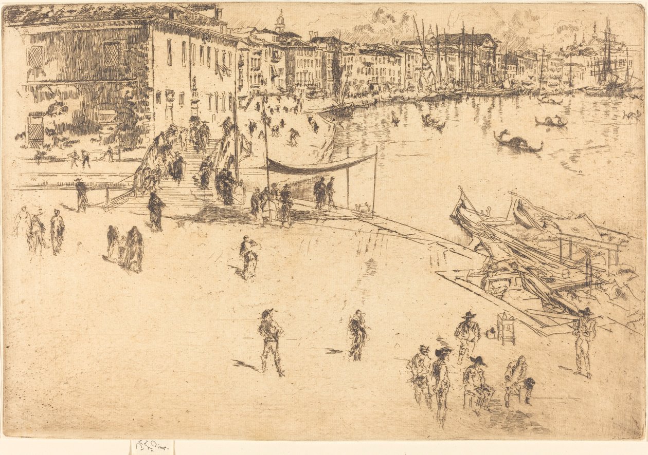 The Riva, No.II by James Abbott McNeill Whistler