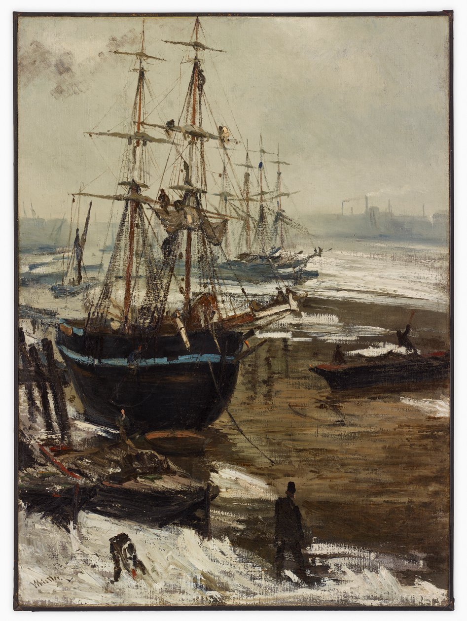 The Thames in Ice by James Abbott McNeill Whistler