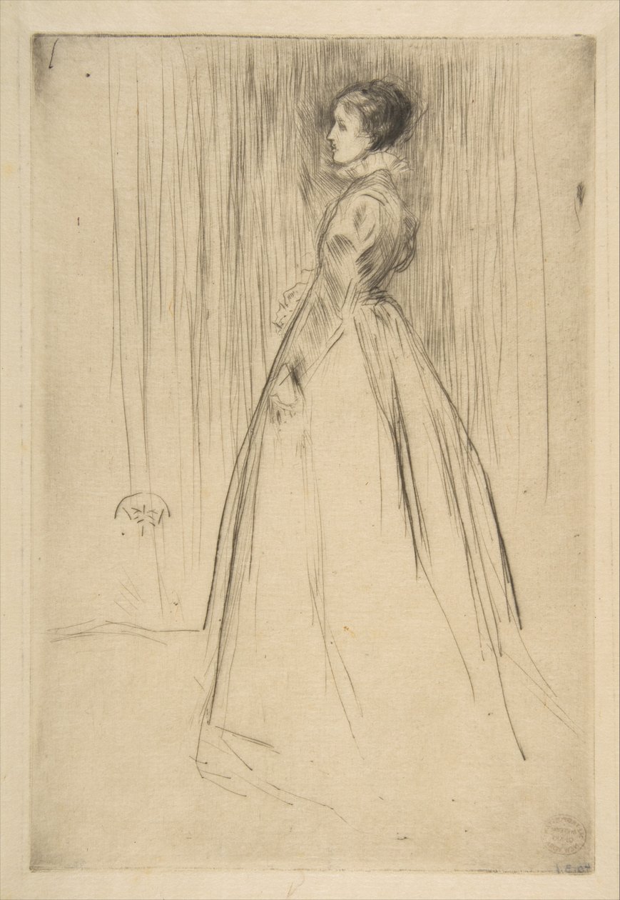 The Velvet Dress (Mrs. Leyland) by James McNeill Whistler