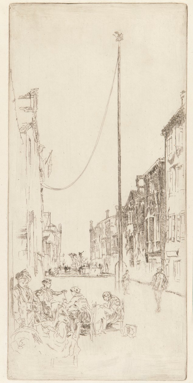 The Venetian Mast by James Abbott McNeill Whistler