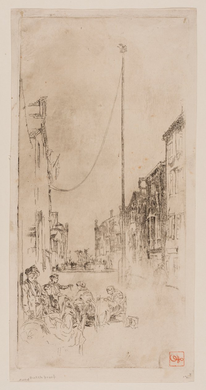 The Venetian Mast by James Abbott McNeill Whistler