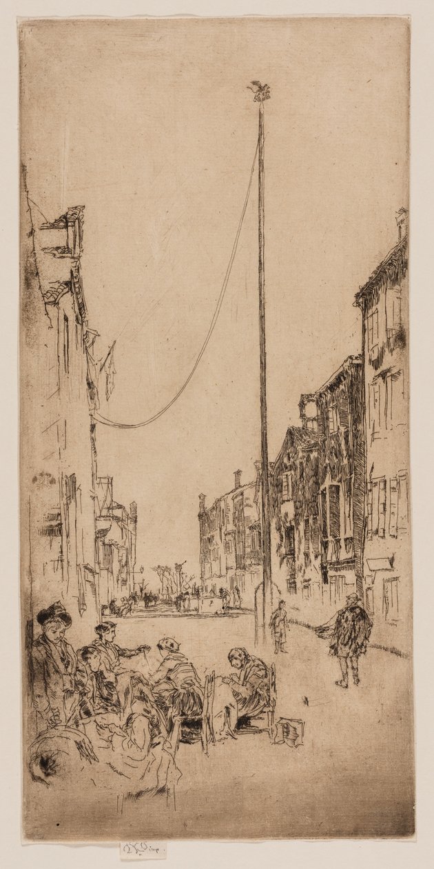The Venetian Mast by James Abbott McNeill Whistler