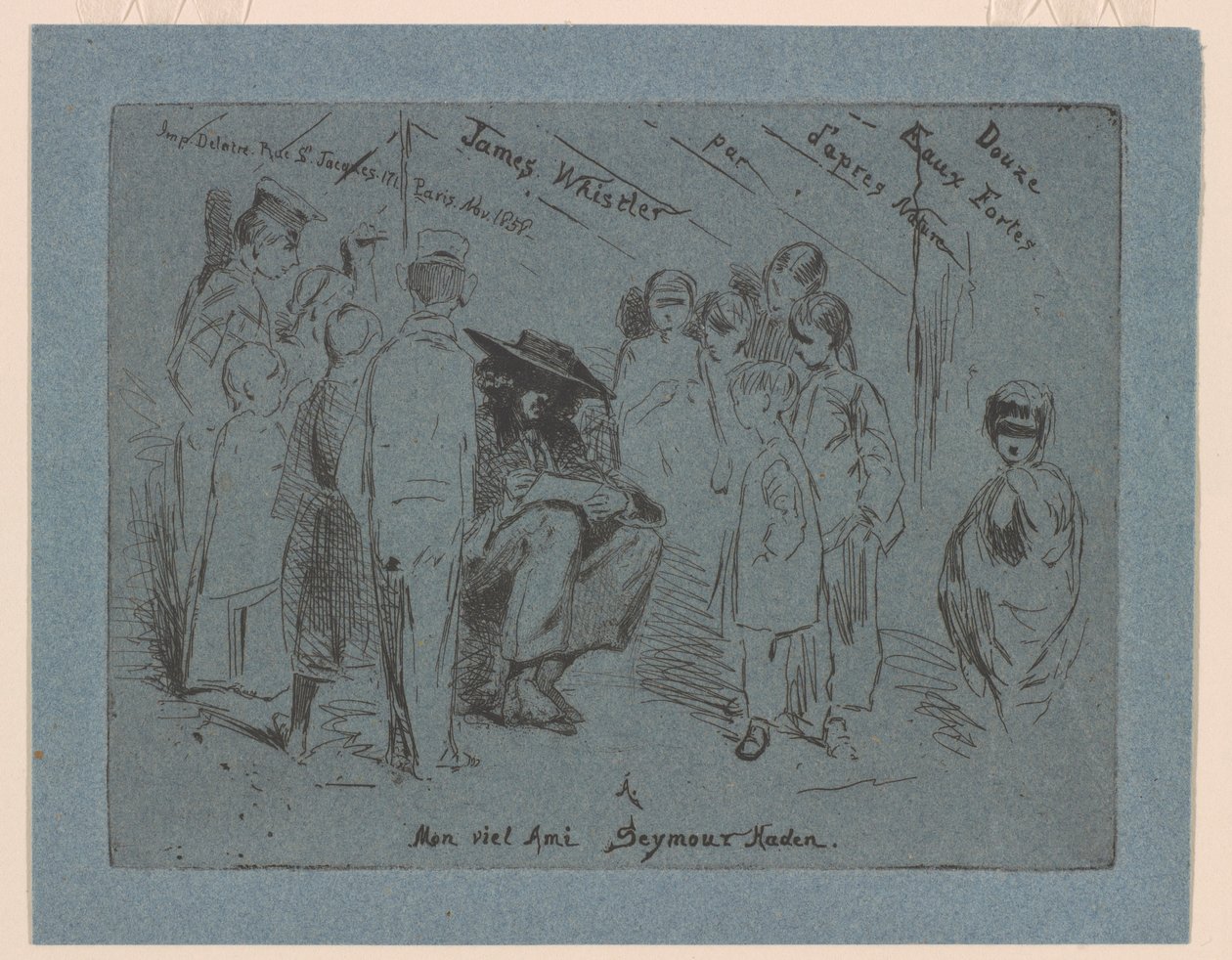 Title Page of the "French Set" by James Abbott McNeill Whistler