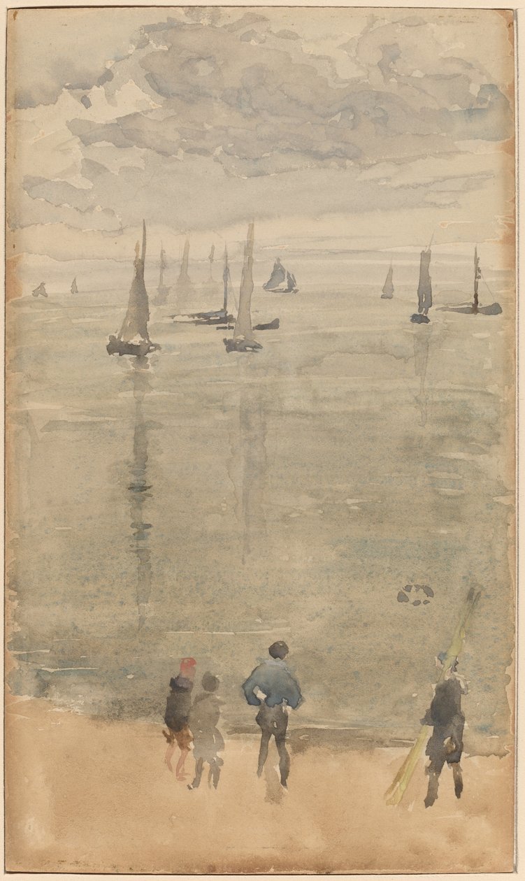 Violet...The Return of the Fishing Boats by James Abbott McNeill Whistler