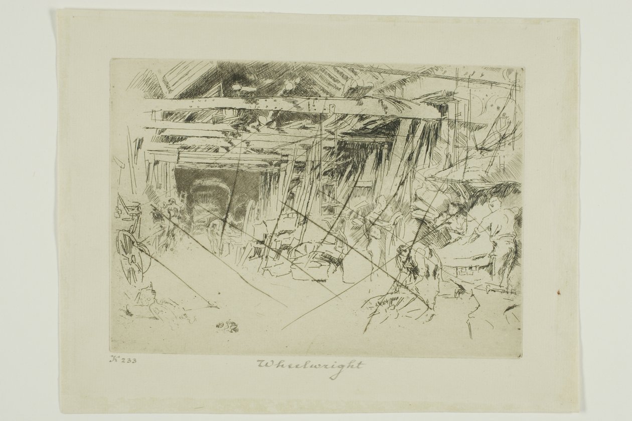 Wheelwright by James Abbott McNeill Whistler