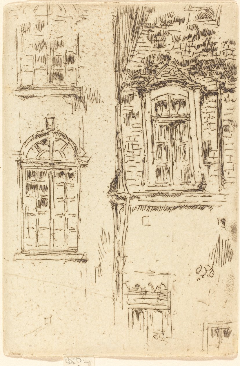 Windows Opposite Hotel, Bourges by James Abbott McNeill Whistler