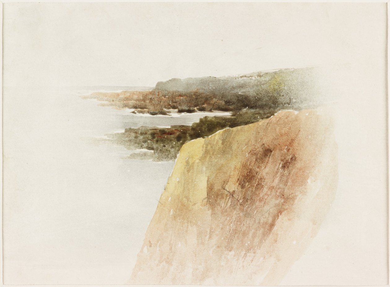Seascape: Headland and Cliffs by James Miller Brown