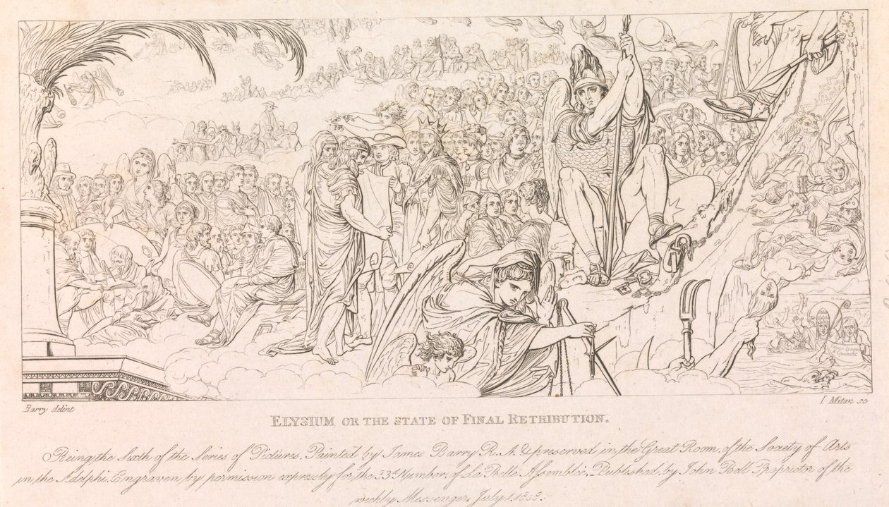 Designs for the Great Room of the Society of Arts (4 of 1 sheet) by James Mitan