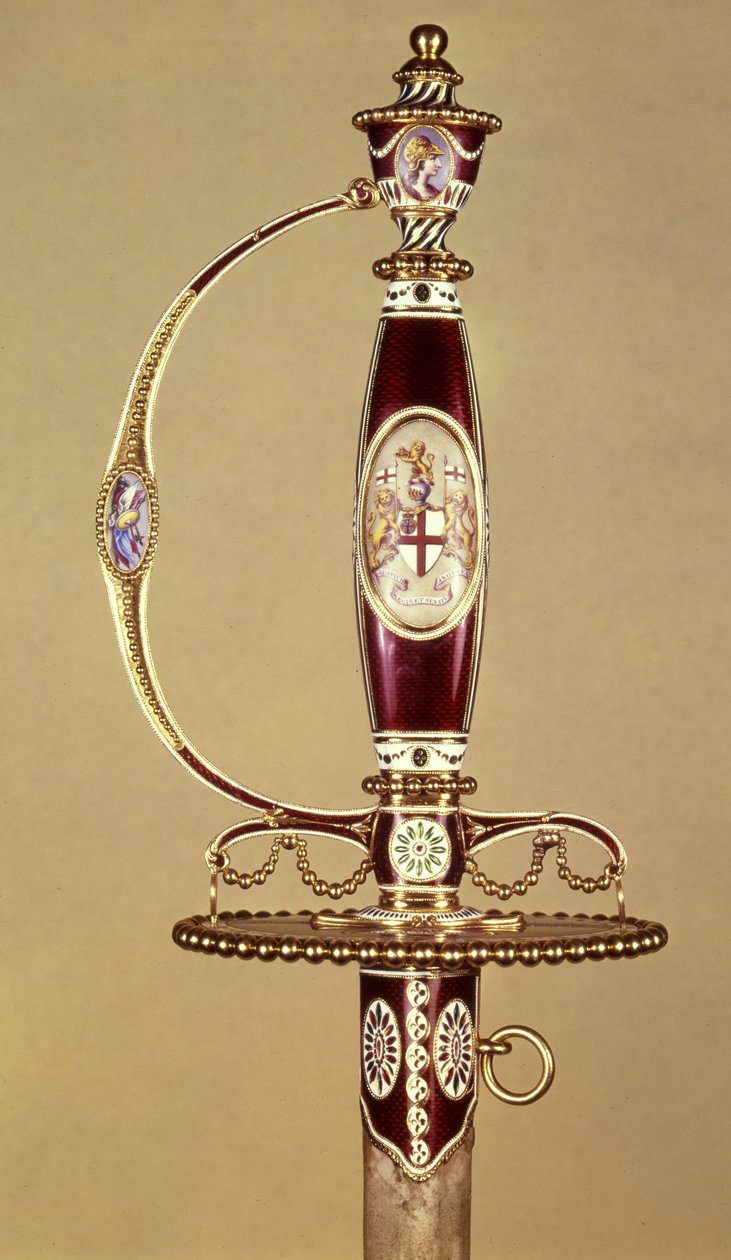 Hilt of a Sword Presented to Colonel James Hartley by the East India Company, Set by James Morisset by James Morisset