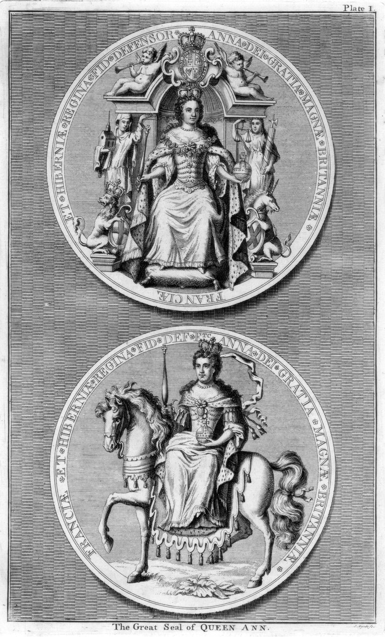 The Great Seal of Queen Anne of Great Britain by James Mynde