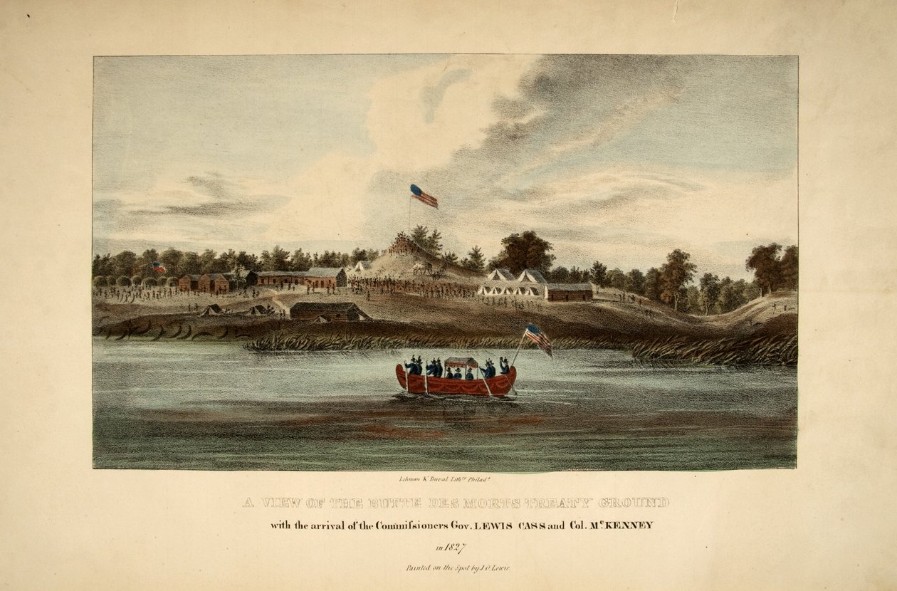 A View of the Butte Des Morts Treaty Ground by James Otto Lewis