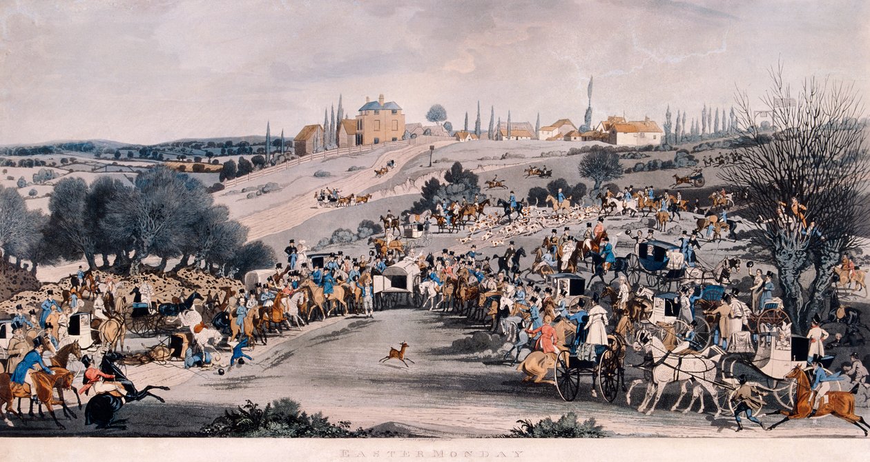 Easter Monday, 1820 - Epping Forest, Essex by James Pollard