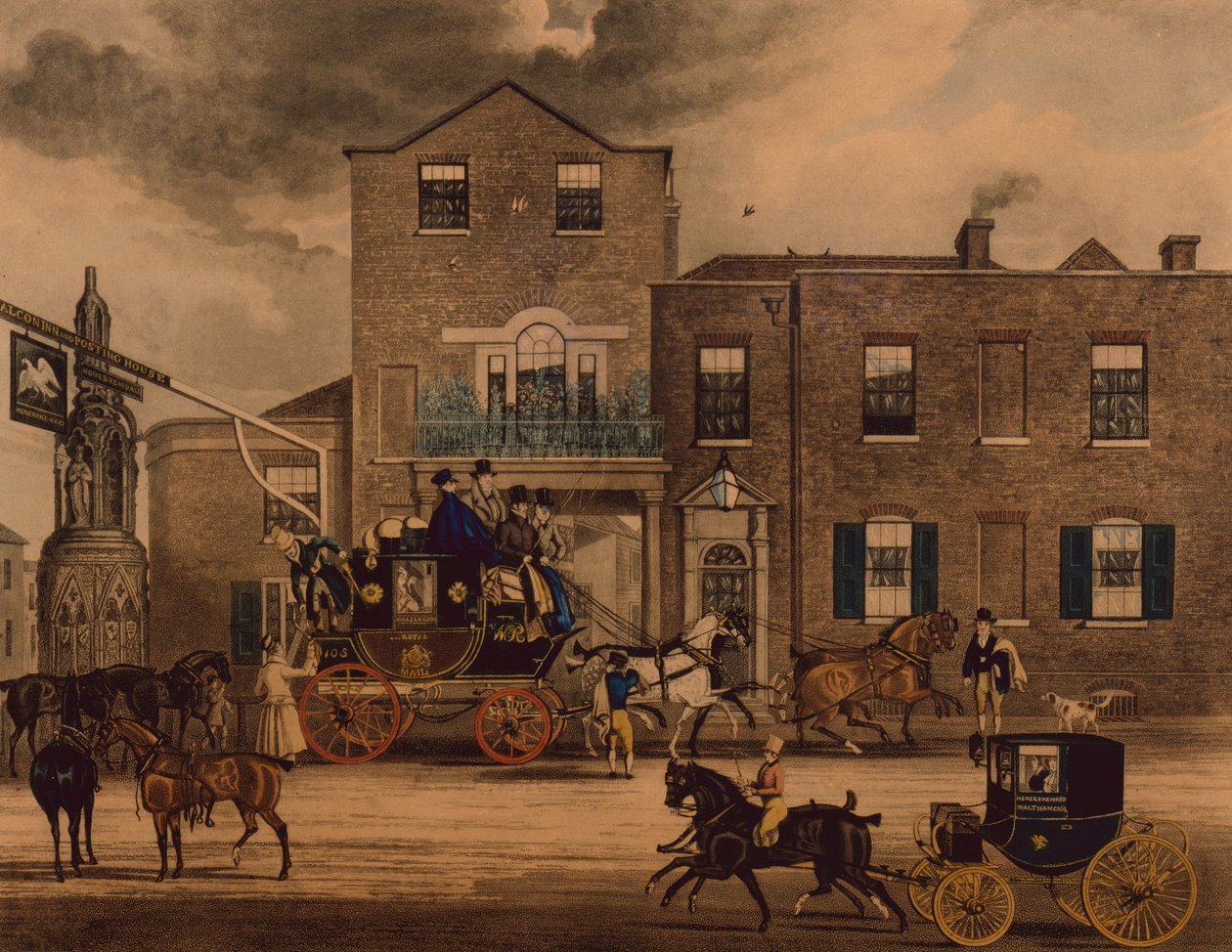 Mail Changing Horses by James Pollard