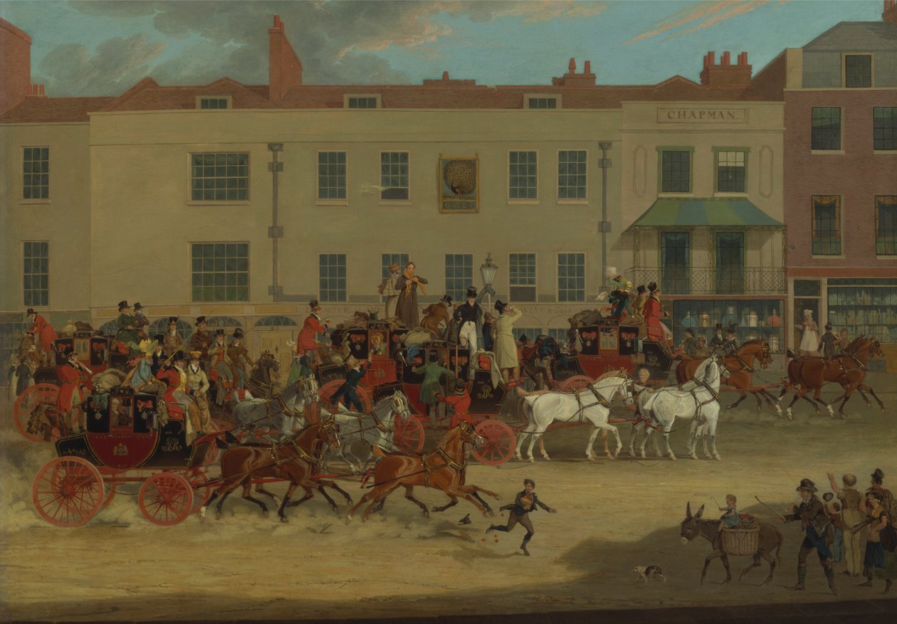 North Country Mails at the Peacock, Islington by James Pollard