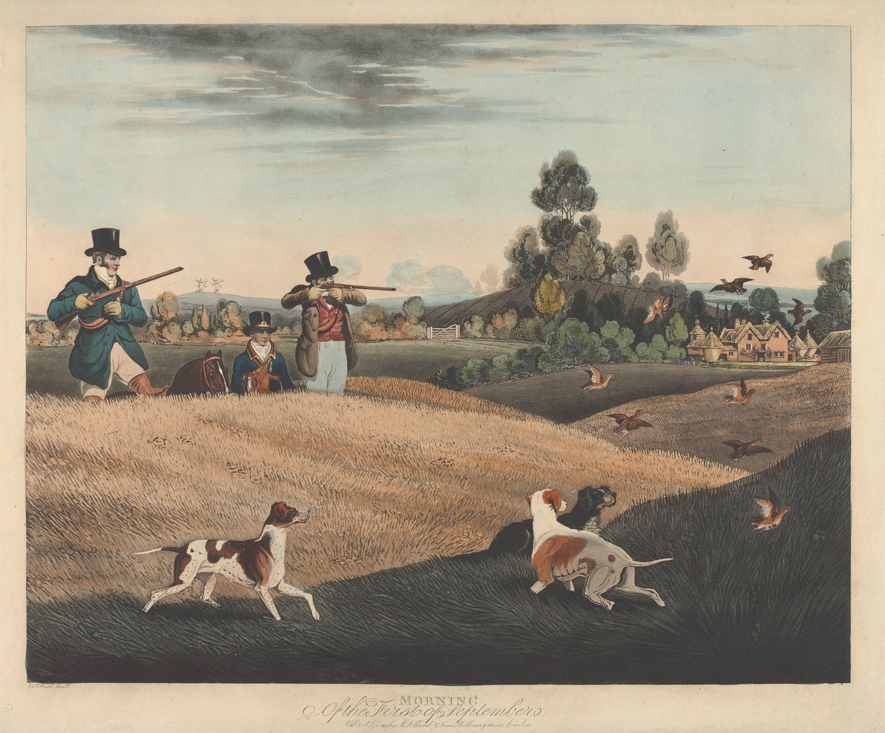 Shooting [a pair]: 1. Morning of the First of September by James Pollard