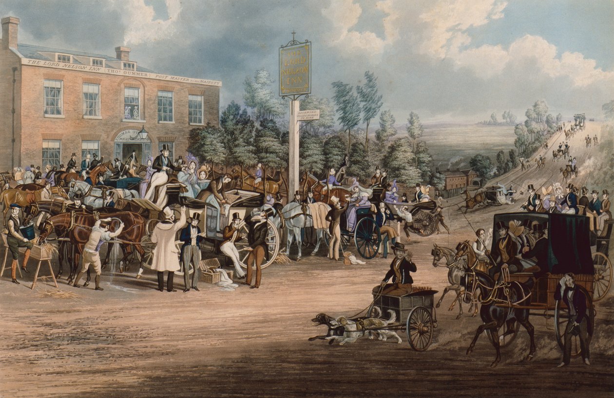 The Lord Nelson Inn, Cheam by James Pollard