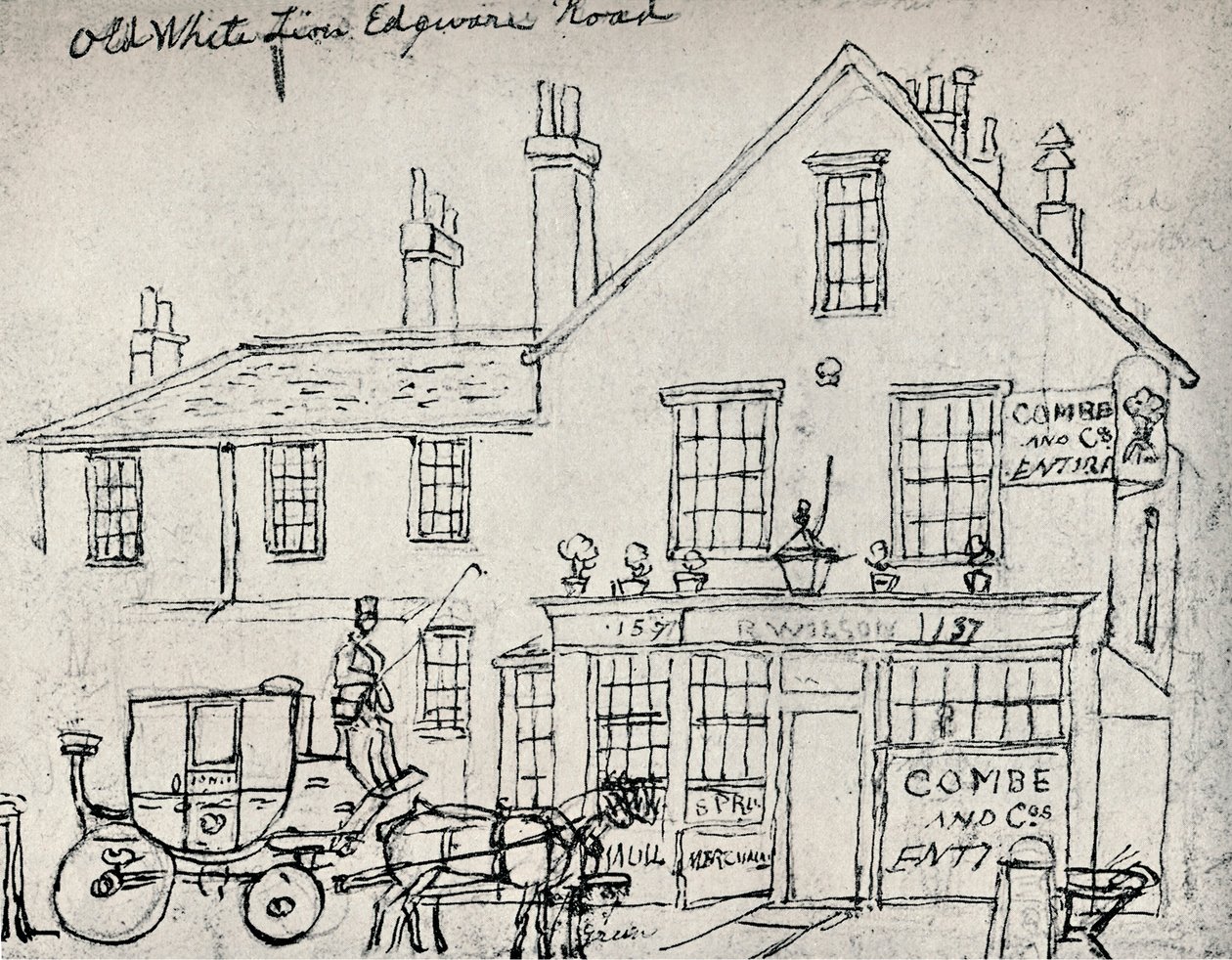 The Old White Lion, Edgware Road by James Pollard