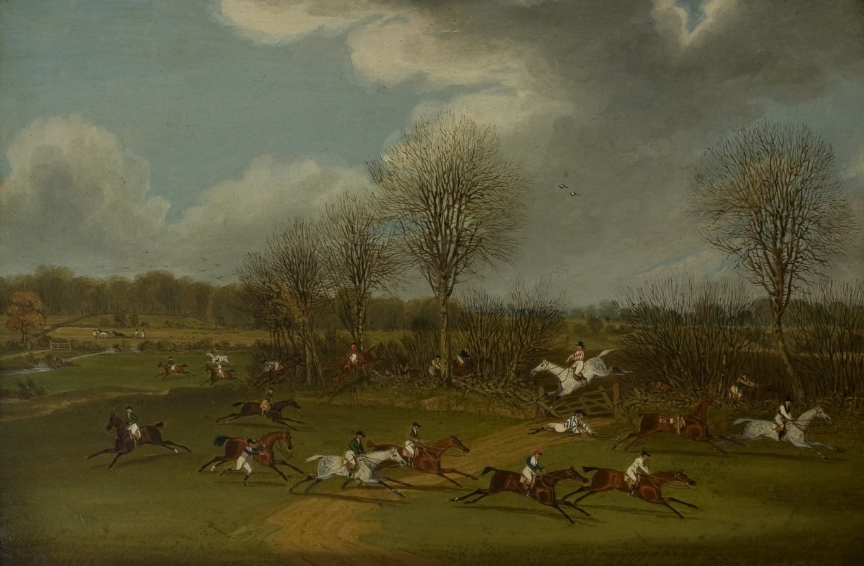 The St Albans Grand Steeplechase of March 8, 1832 by James Pollard
