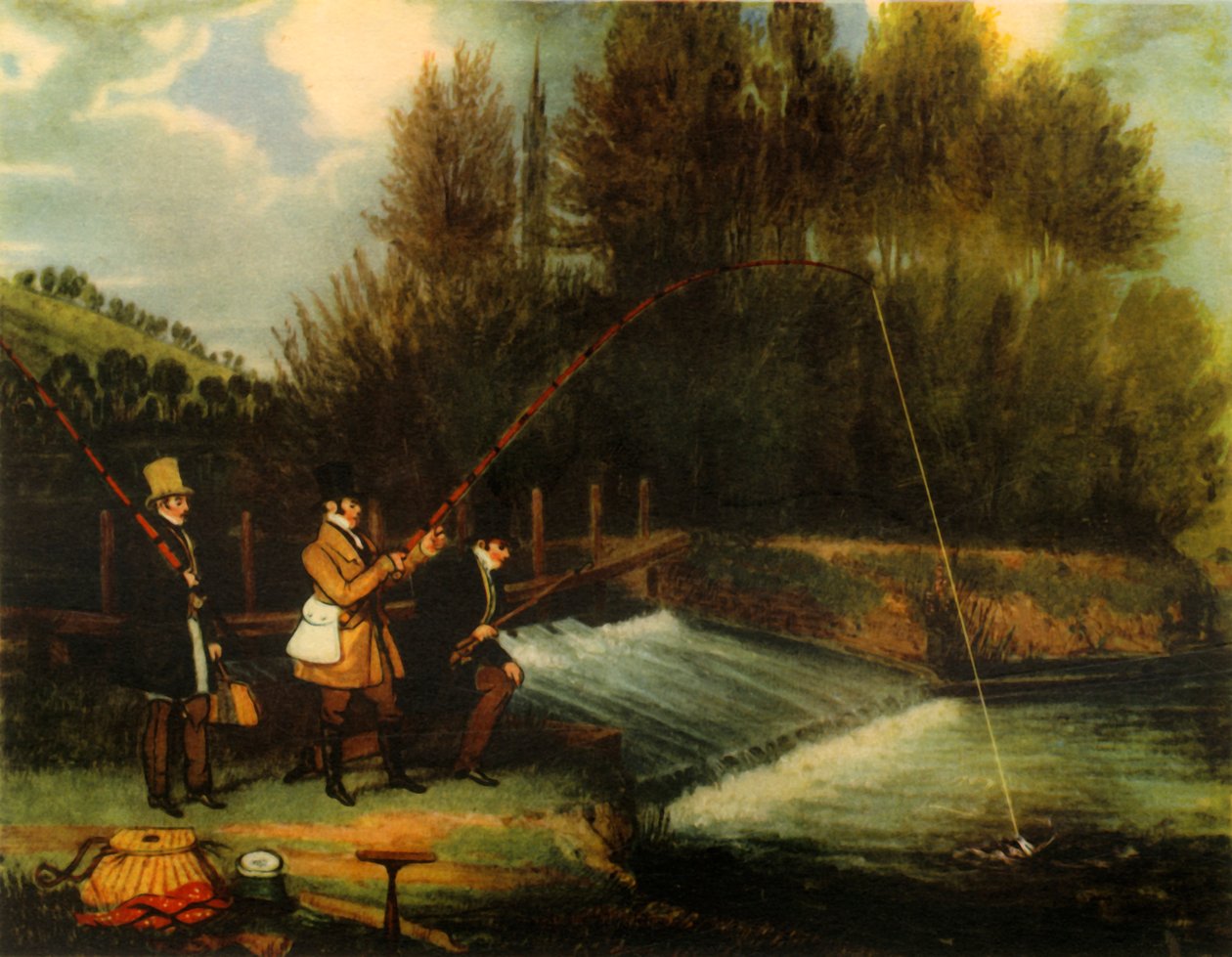 Trolling for Pike in the River Lea, 1831, 1941 by James Pollard