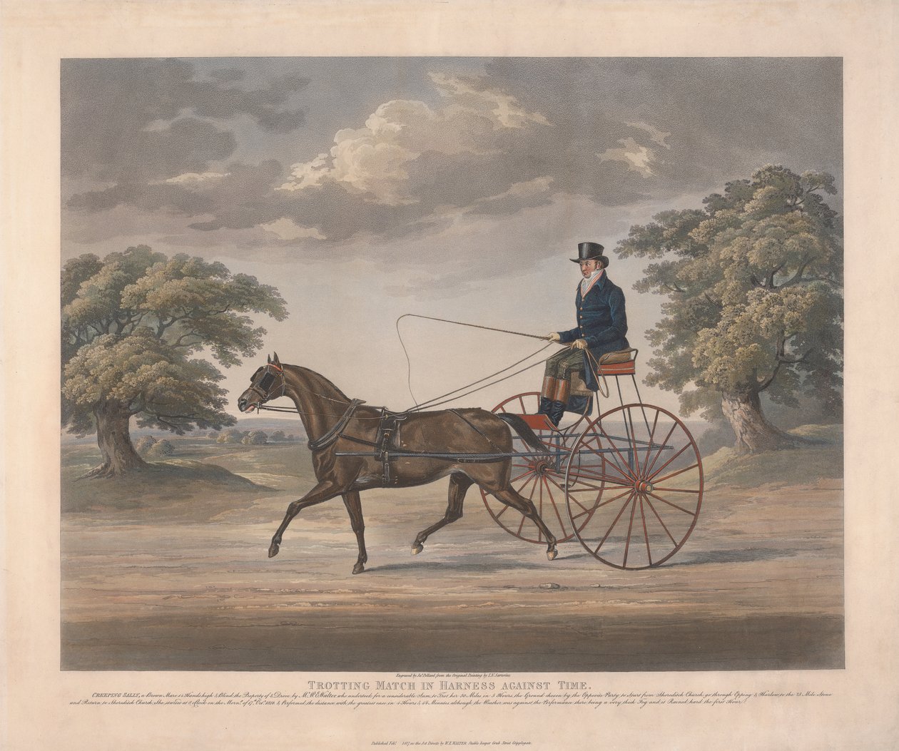Trotting Match in Harness Against Time by James Pollard