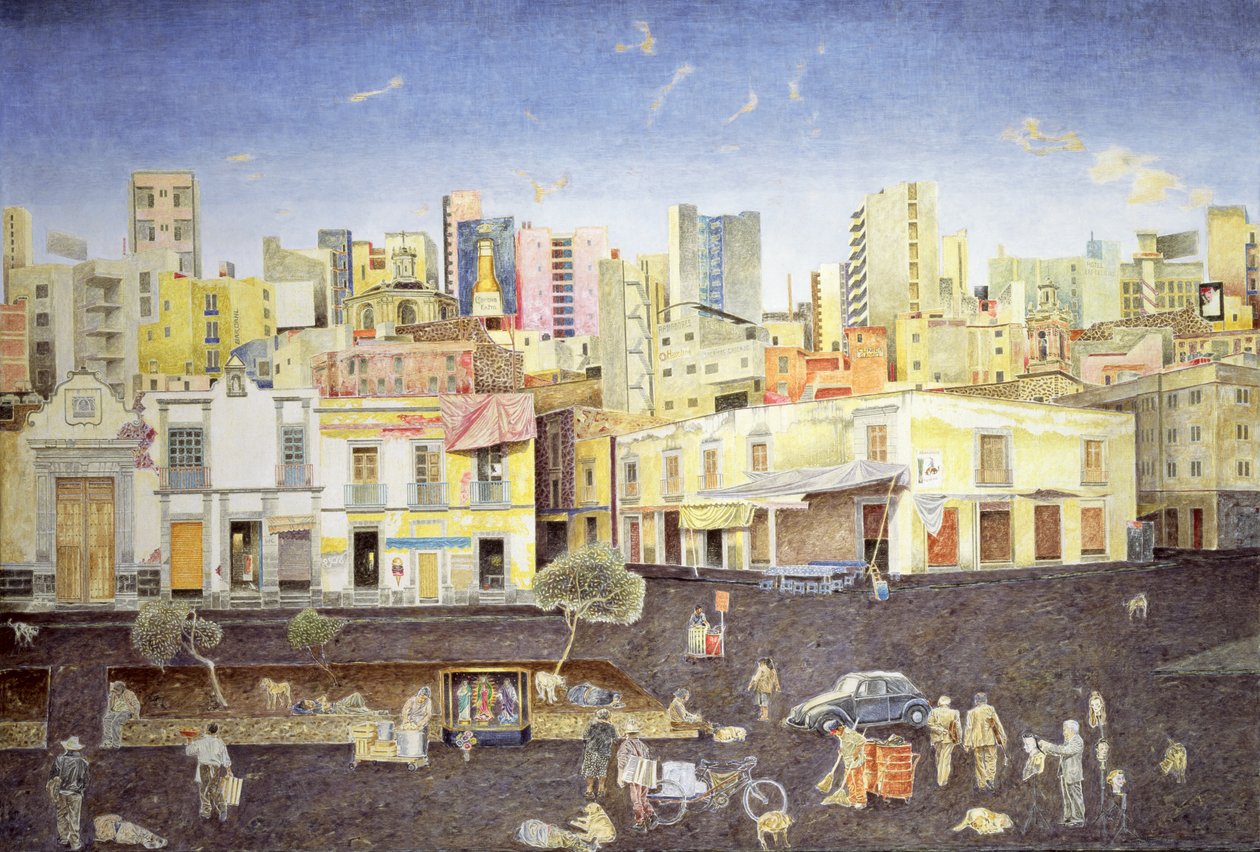 Hairdresser in the Plaza Roldan, 2001 by James Reeve