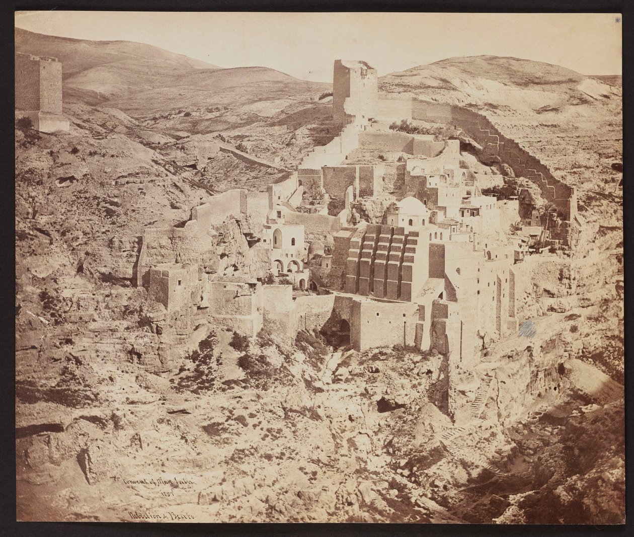 Convent of Mar Saba. 1857 by James Robertson