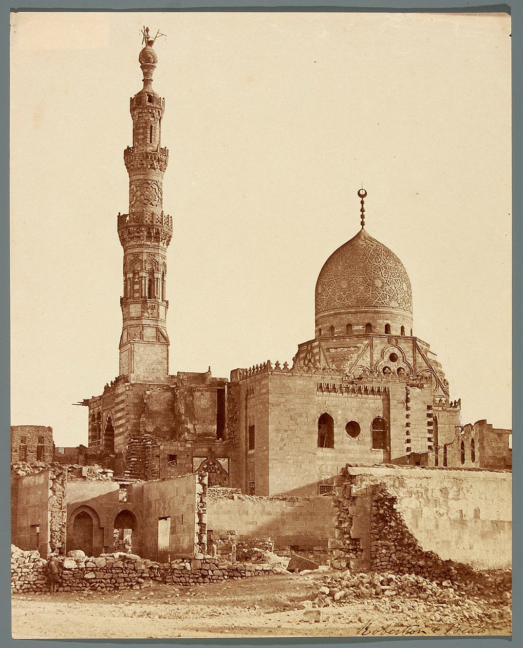 Egypt. Cairo. Tomb Complex of Sultan Qaitbay (1472-1474) by James Robertson