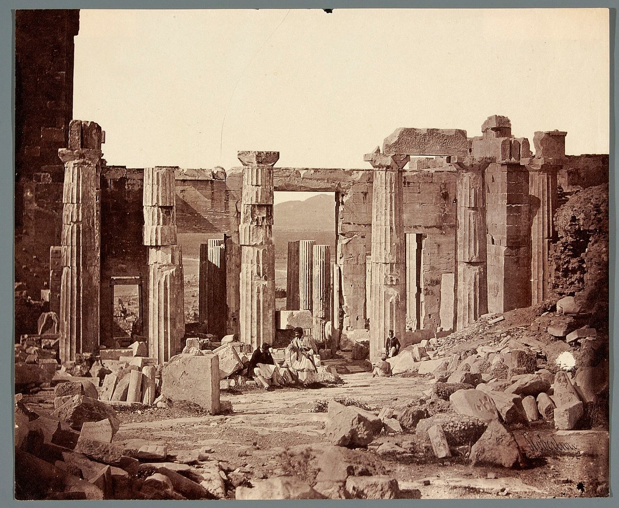 "Interior of the Propylaea" [Athens. Acropolis - Propylaea] by James Robertson