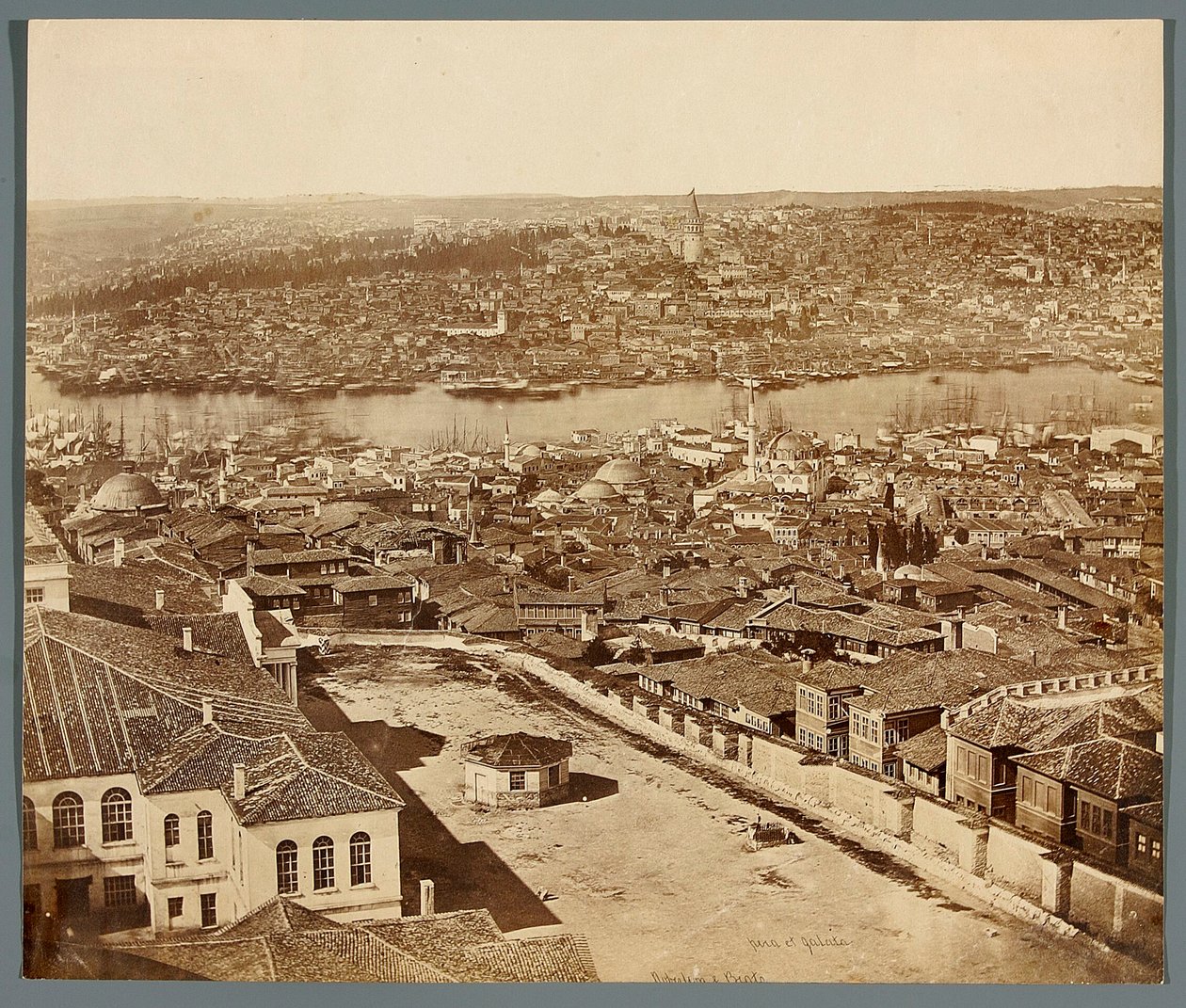 Pera and Galata [Istanbul. City Panorama - View of the Districts Pera and Galata] by James Robertson