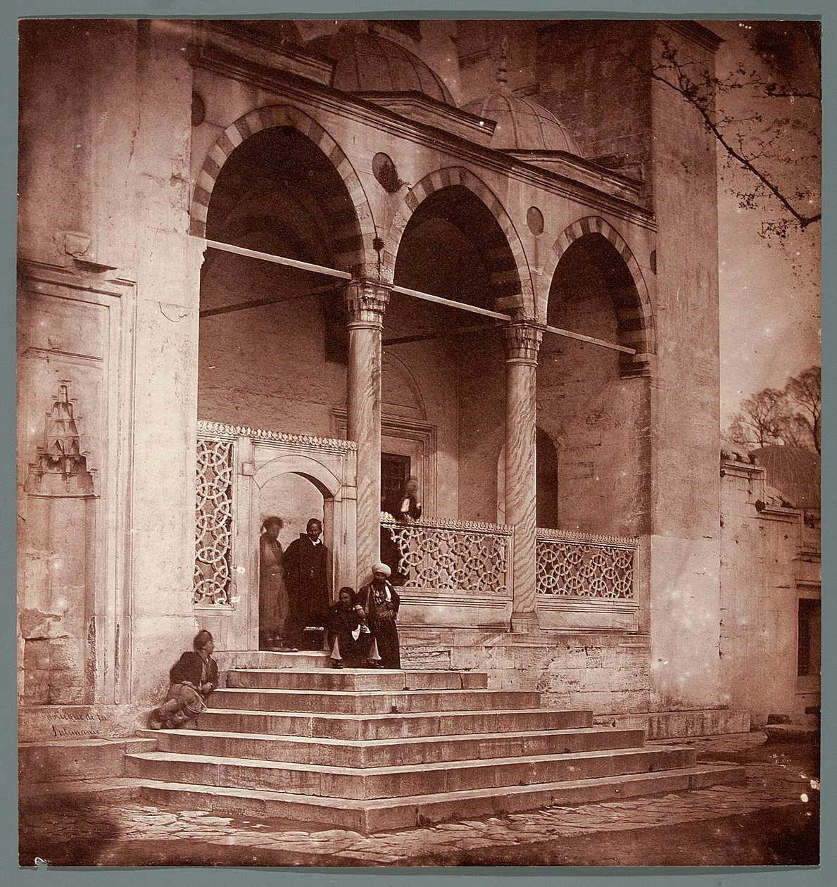 “Portico of the Süleymaniye” [Istanbul. Portico of the Süleymaniye Mosque] by James Robertson