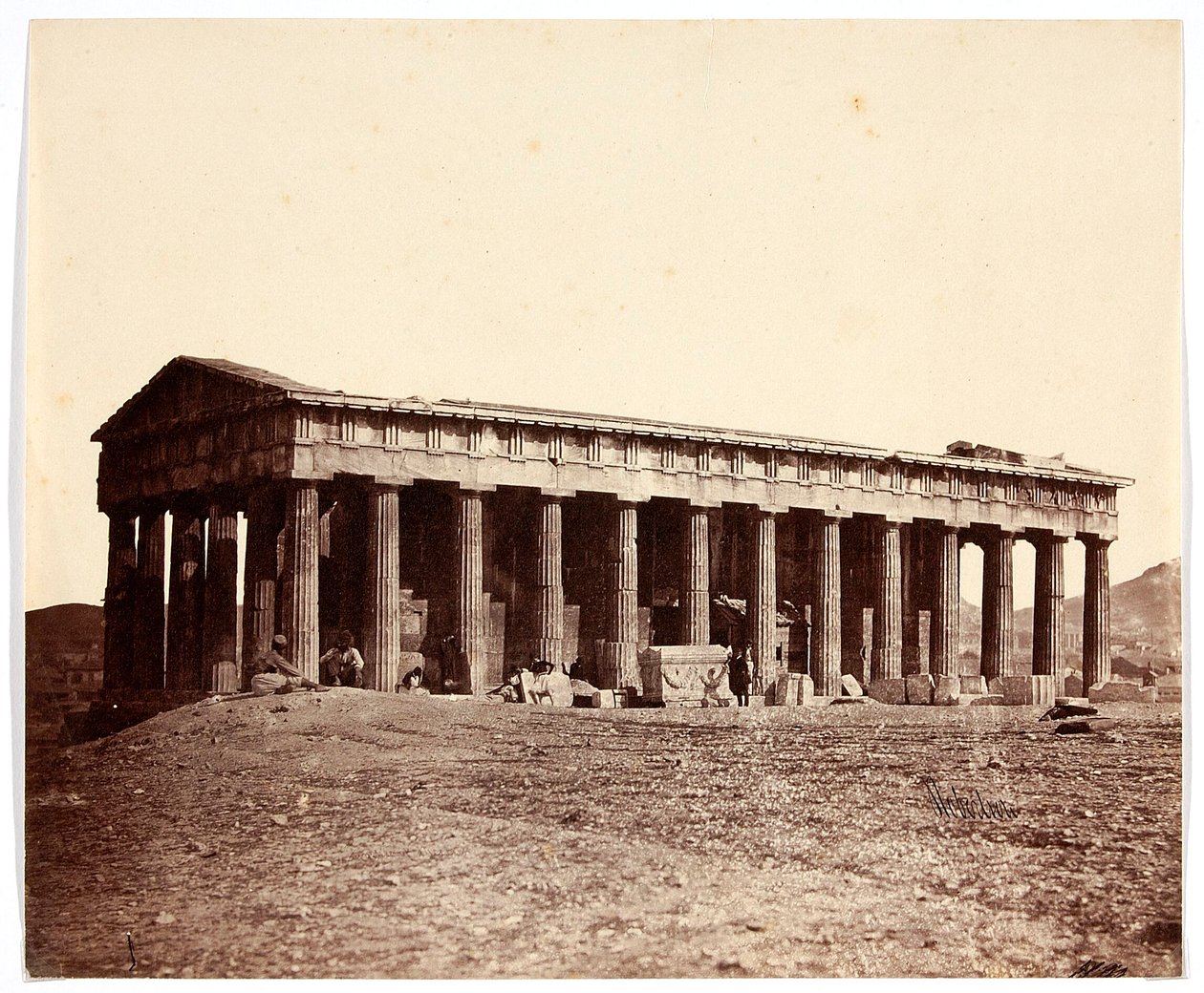 "Temple of Theseus" [Athens. Theseion - actually the Temple of Hephaestus] by James Robertson