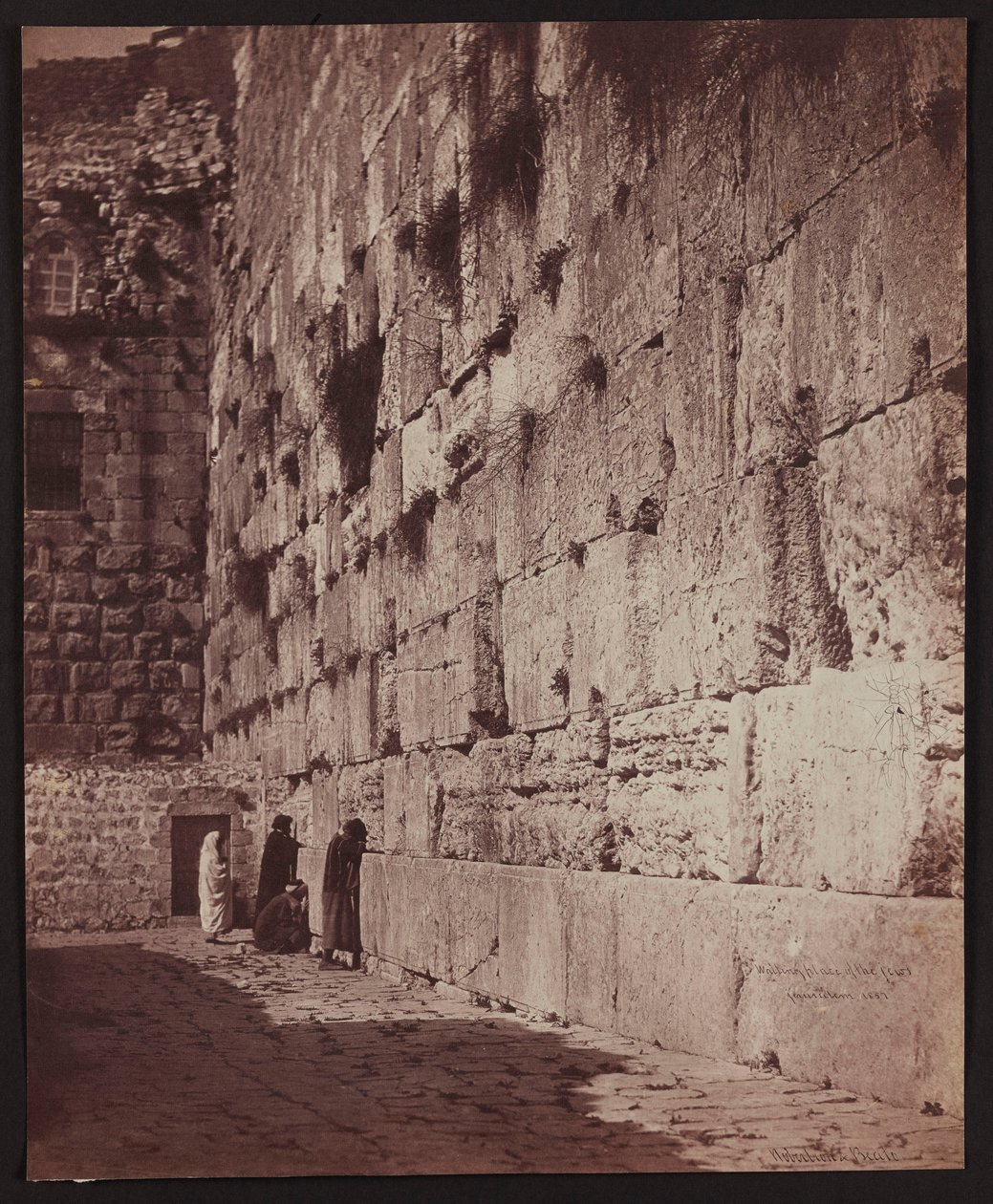 Wailing Wall of the Jews [Jerusalem. Wailing Wall (Western Wall)] by James Robertson
