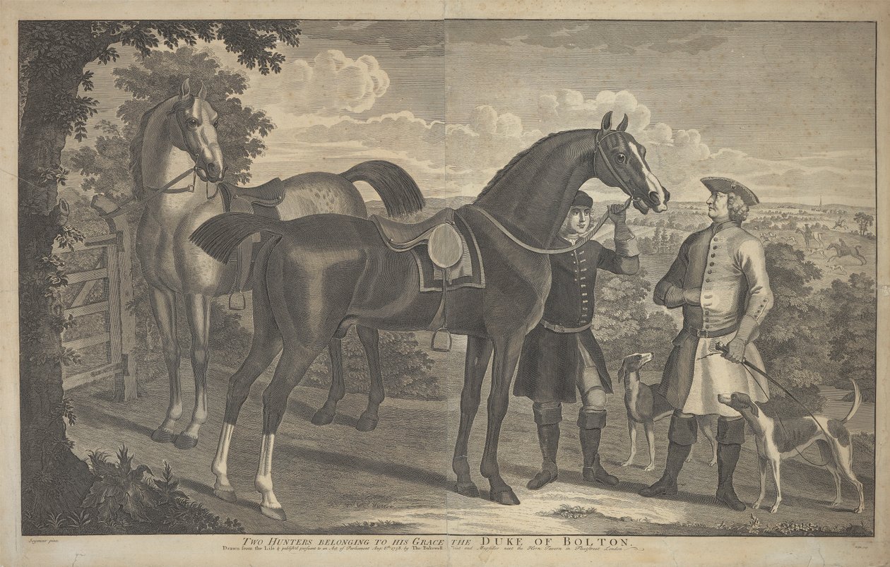 Two Hunters Belonging to His Grace the Duke of Bolton by James Seymour