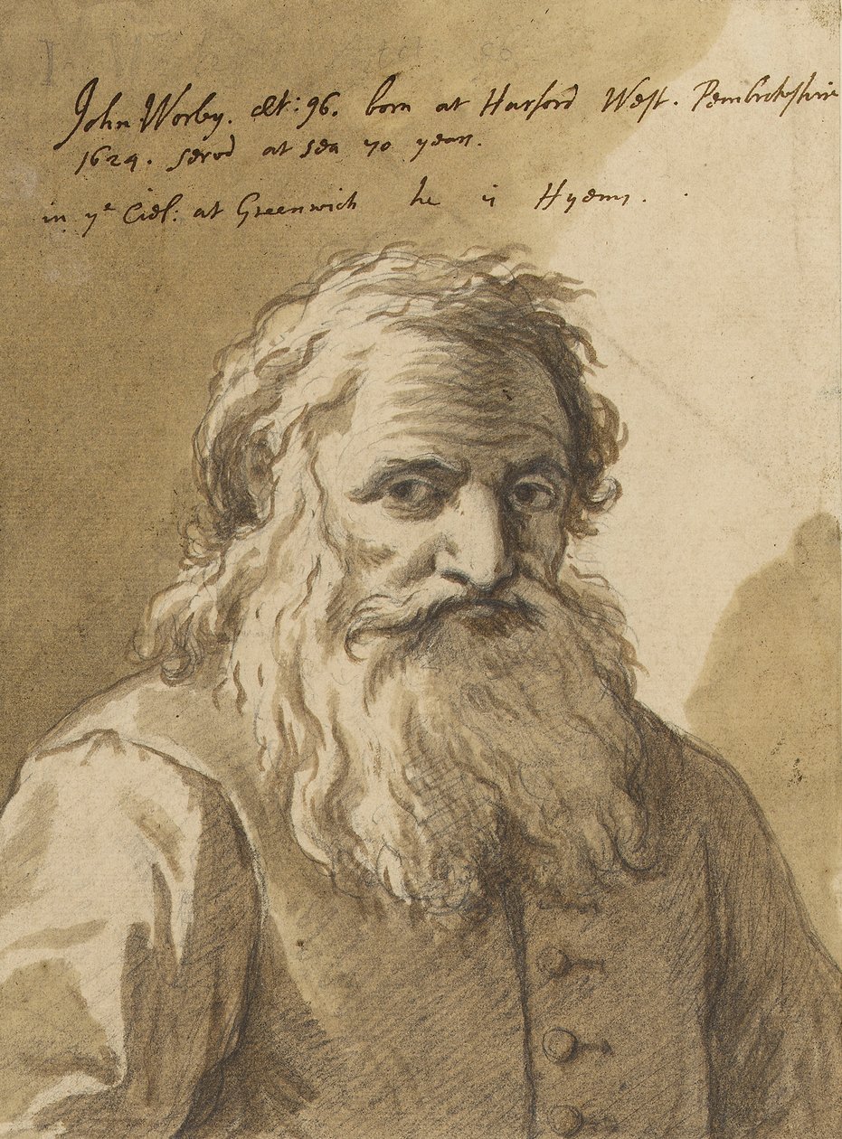 John Worley (1624-1721), c.1720 by James Thornhill