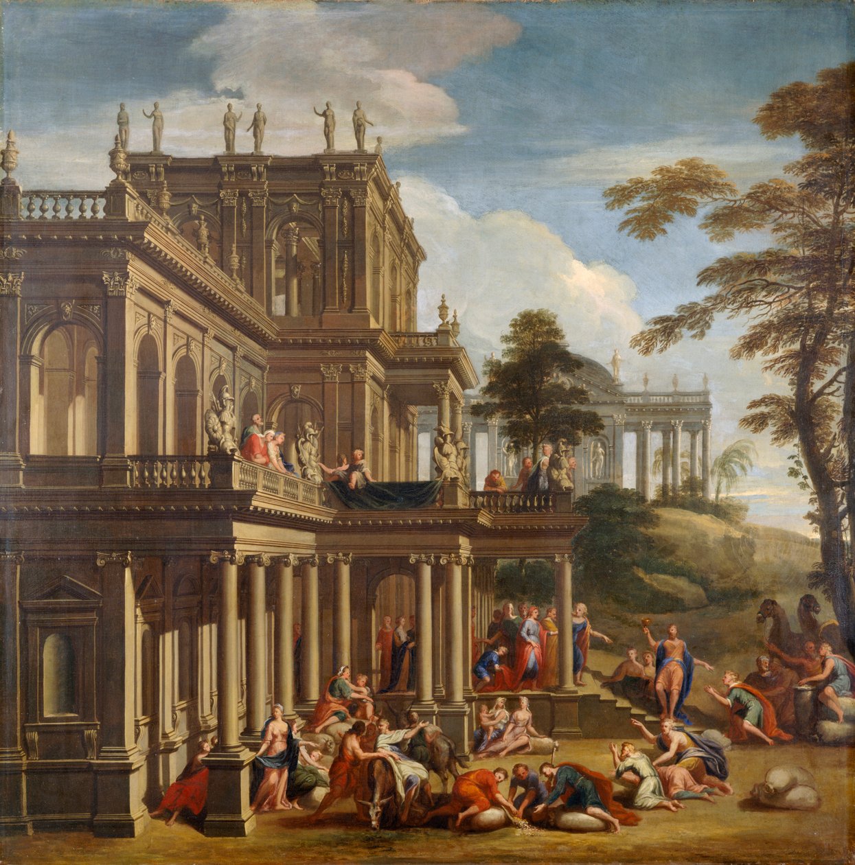 Joseph and His Brethren - The Discovery of the Cup c.1705 by James Thornhill