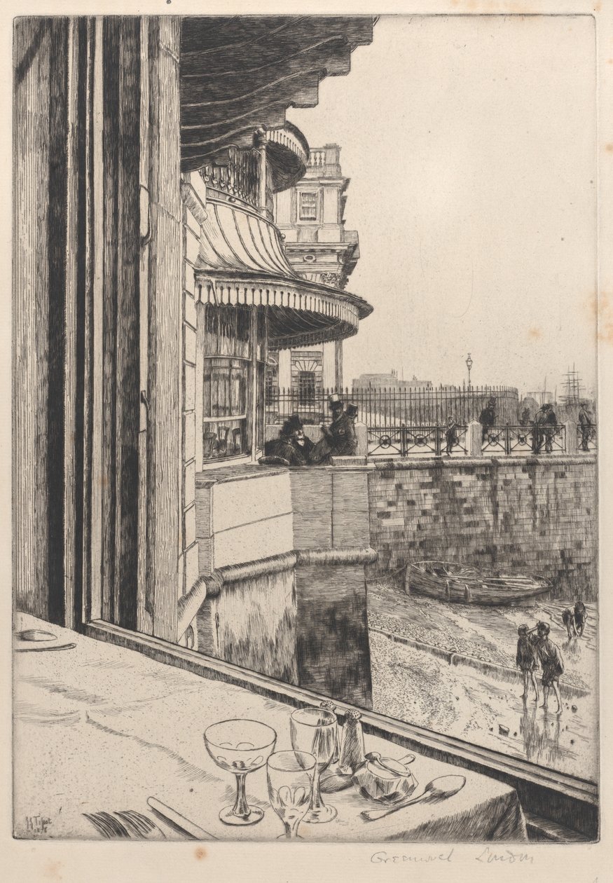 Trafalgar Tavern, Greenwich, 1878 by James Tissot