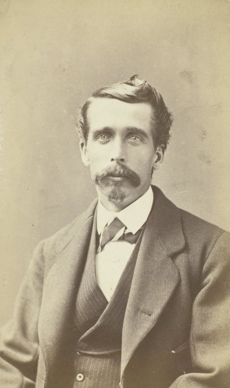 Untitled Portrait of Man with Large Mustache by James W. Turner