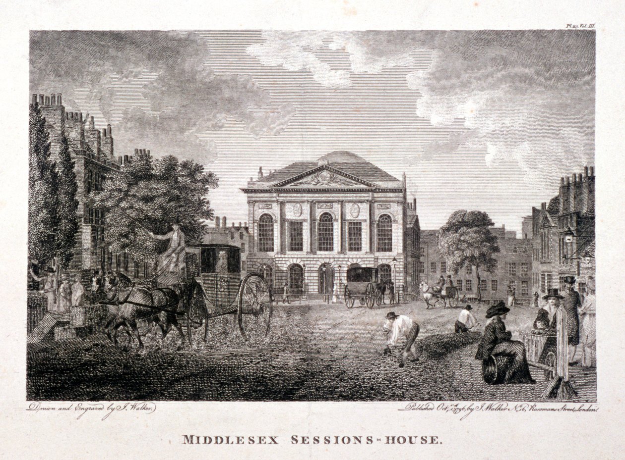Clerkenwell Green, Finsbury, London, 1796 by James Walker