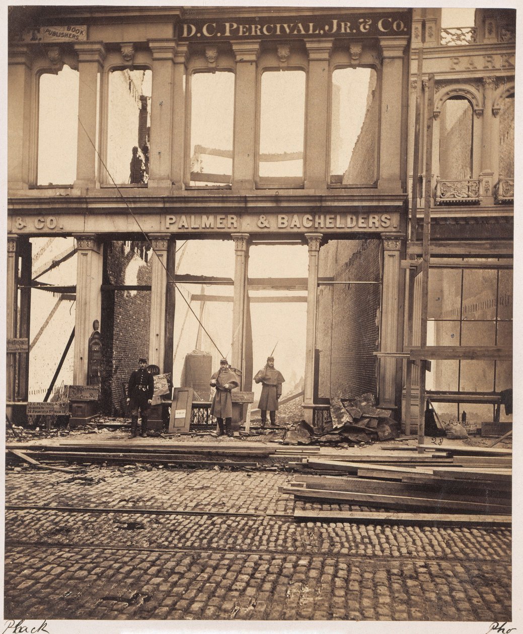After the Boston Fire, Washington Street by James Wallace Black
