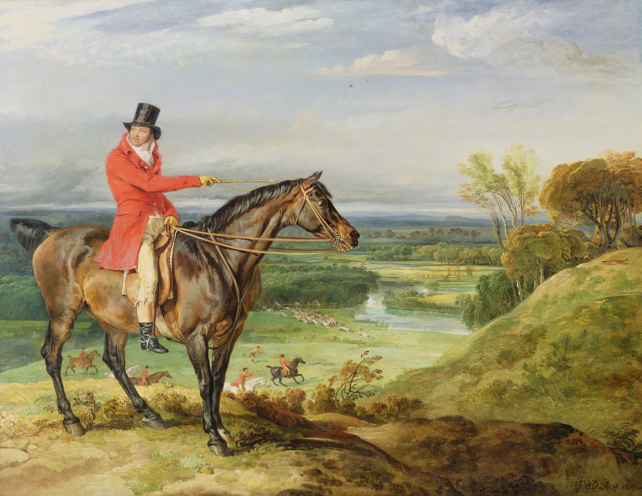John Levett Hunting in the Park at Wychnor, Staffordshire by James Ward