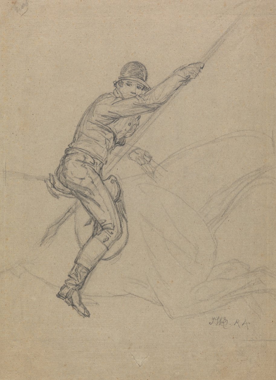 Sir Charles Blunt Hunting the Boar and Escaping from the Tiger: a Study for One of a Set of Four Paintings by Ward Executed in 1815 by James Ward