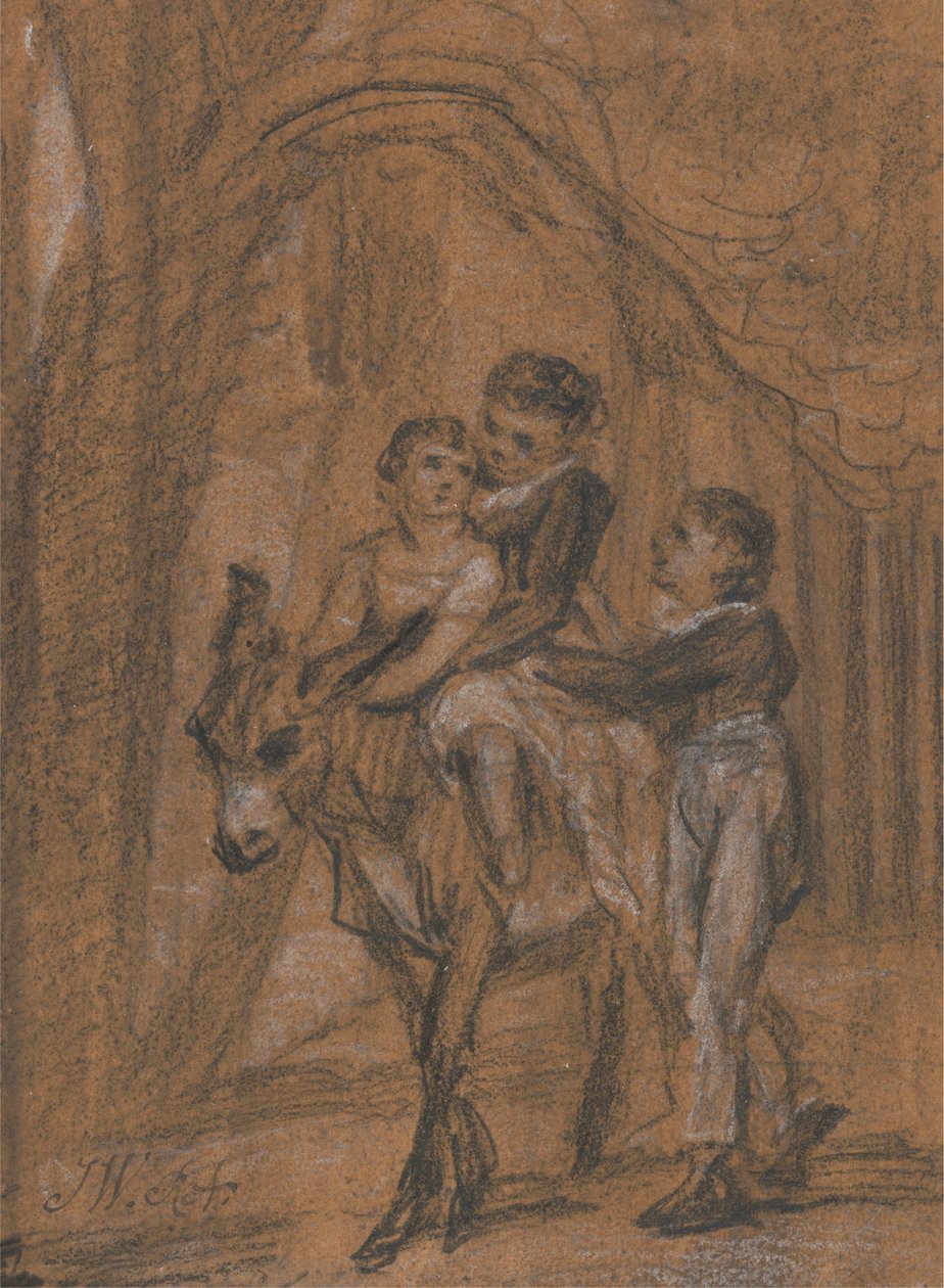 Study for the Oil Painting "The Children of Theophilus Levitt, Esquire" by James Ward