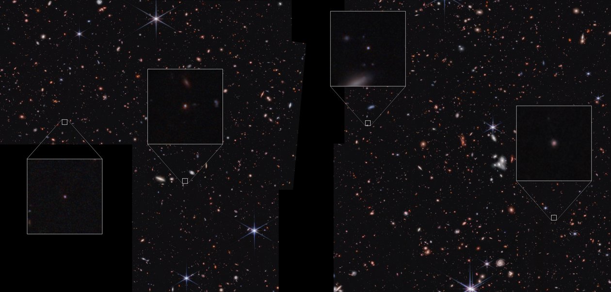 Galaxies in CEERS Field by James Webb Space Telescope (NASA)