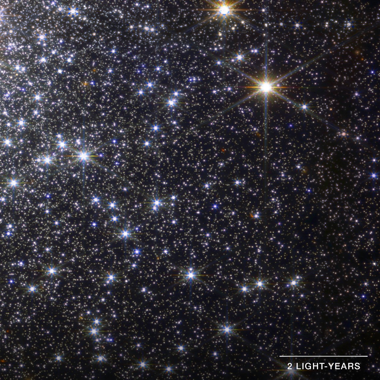 Globular Cluster M92 (detail) by James Webb Space Telescope (NASA)