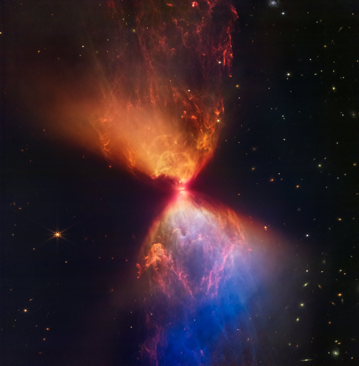 L1527 and Protostar by James Webb Space Telescope (NASA)